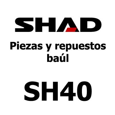 SHAD recambios y despiece maleta top case SH40 Y CARGO